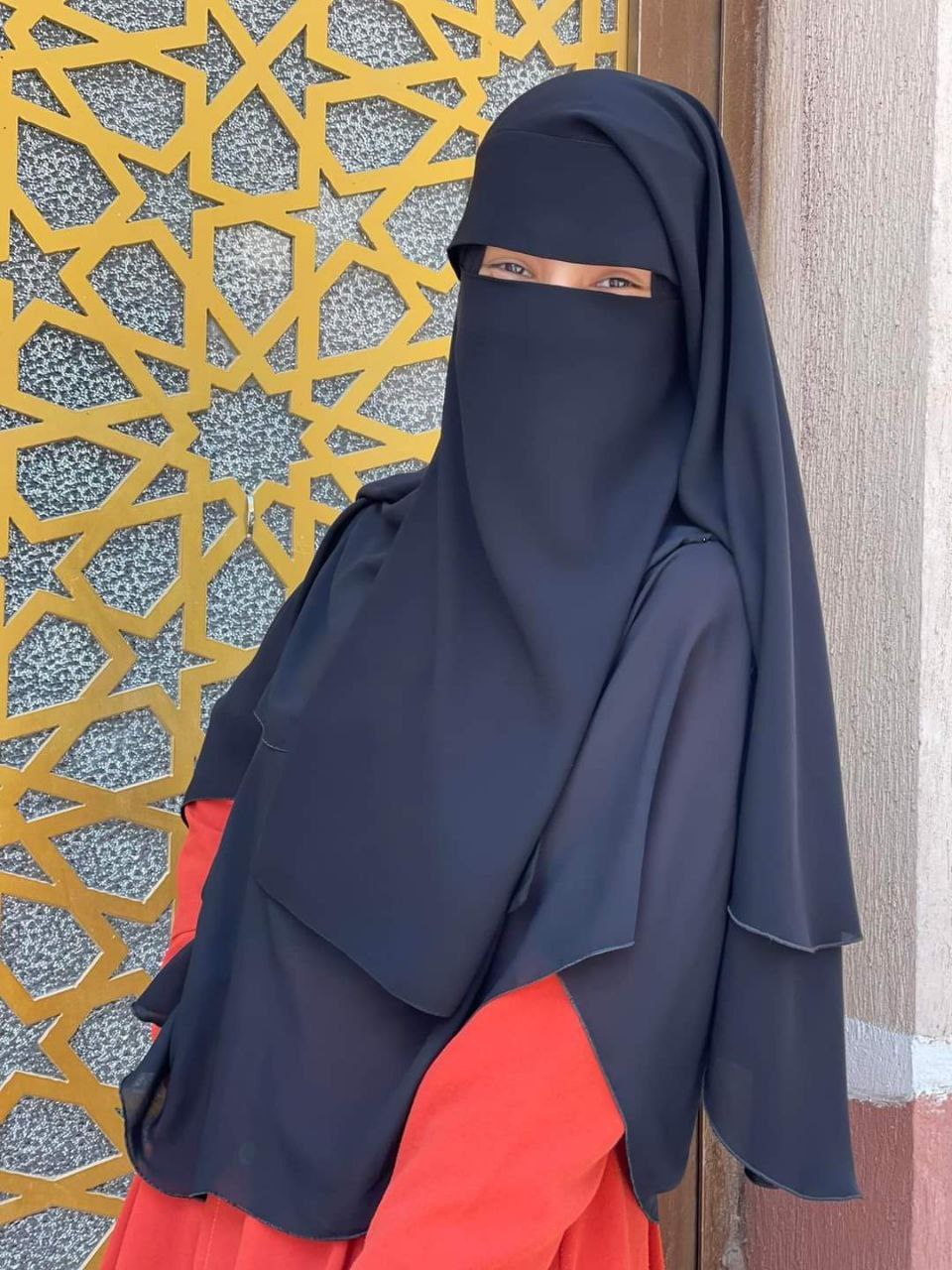 Malakya black tanda niqab