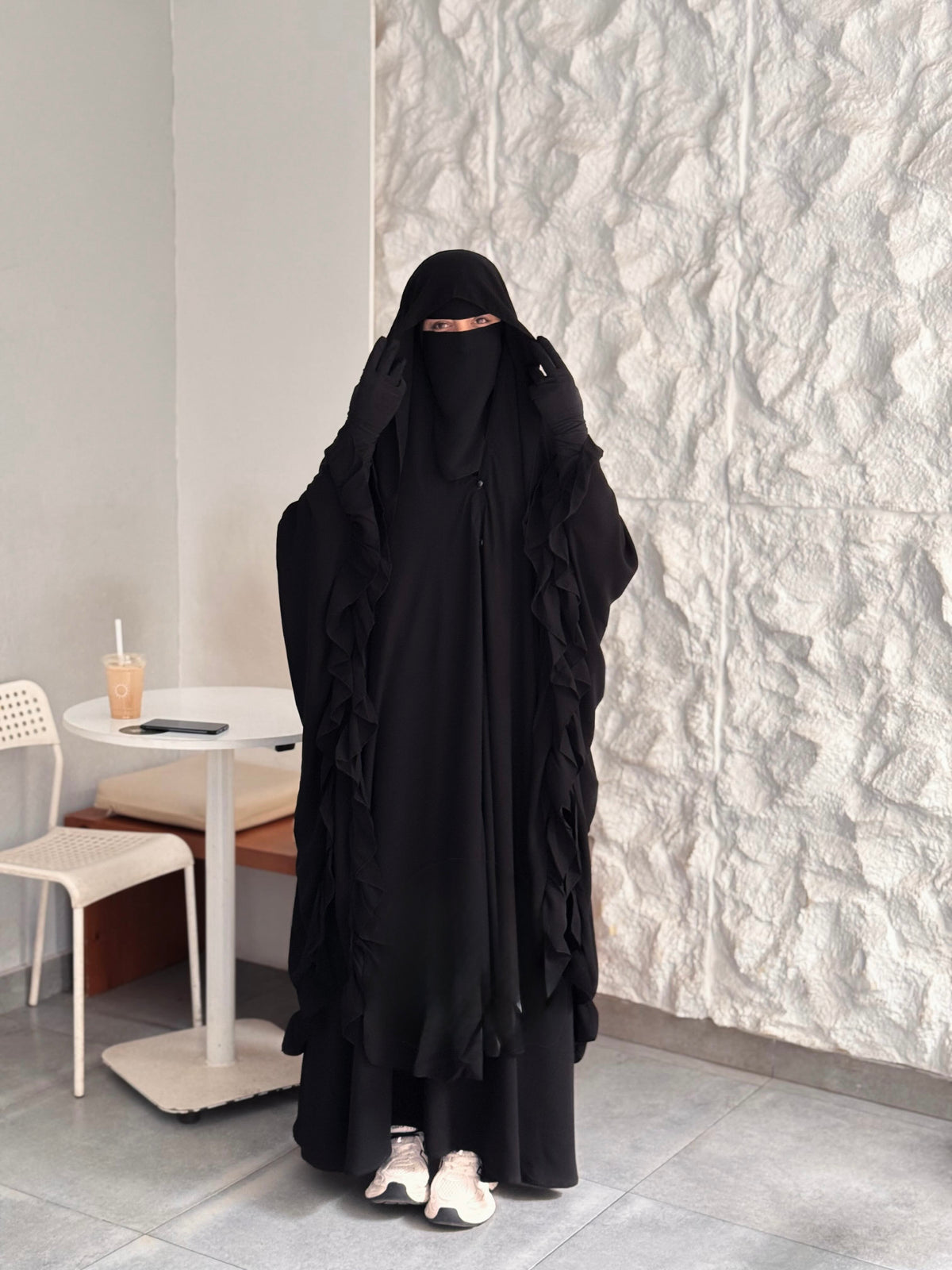 RUFFLED GHISHWA VEIL
