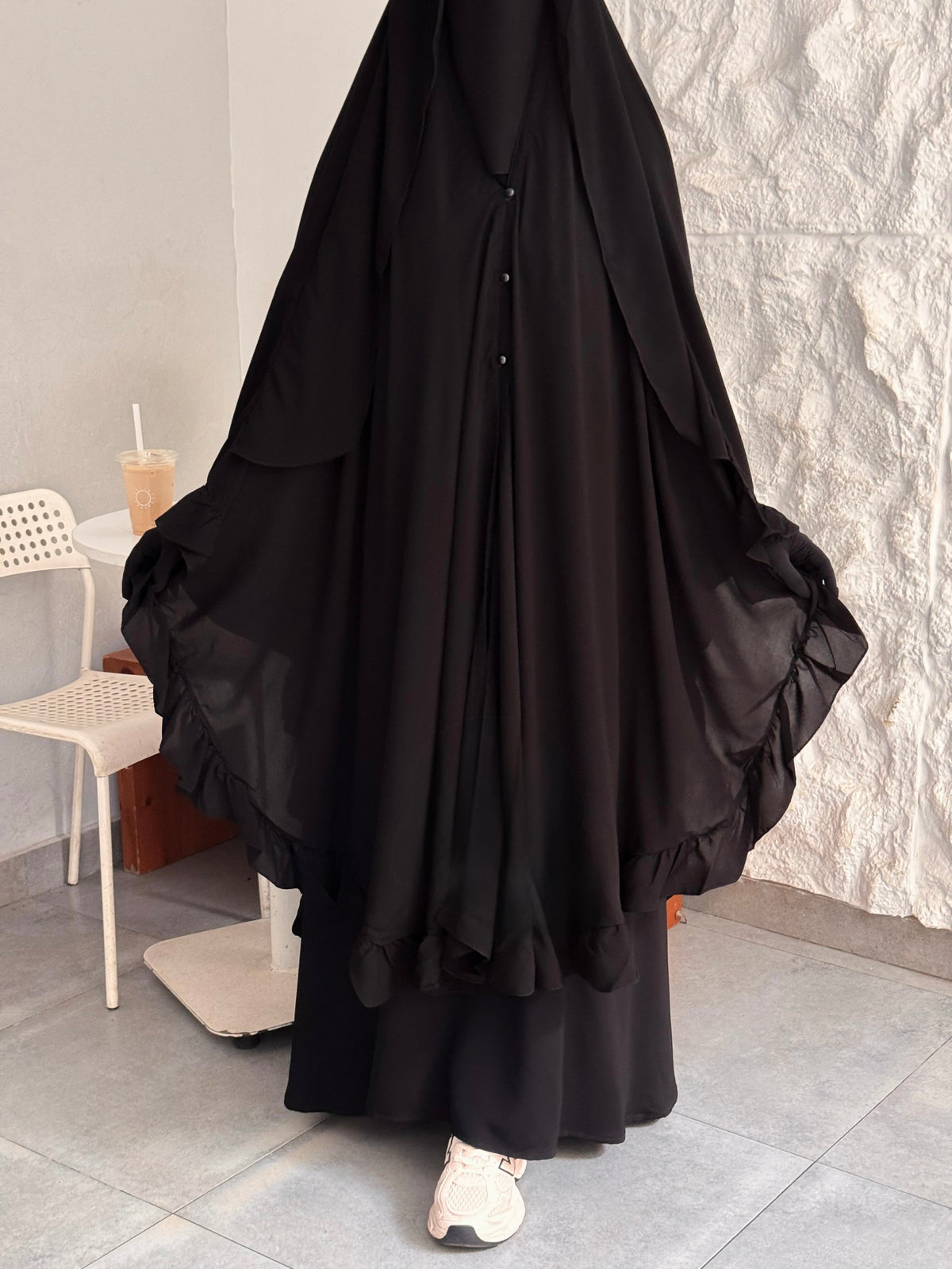 RUFFLED GHISHWA VEIL