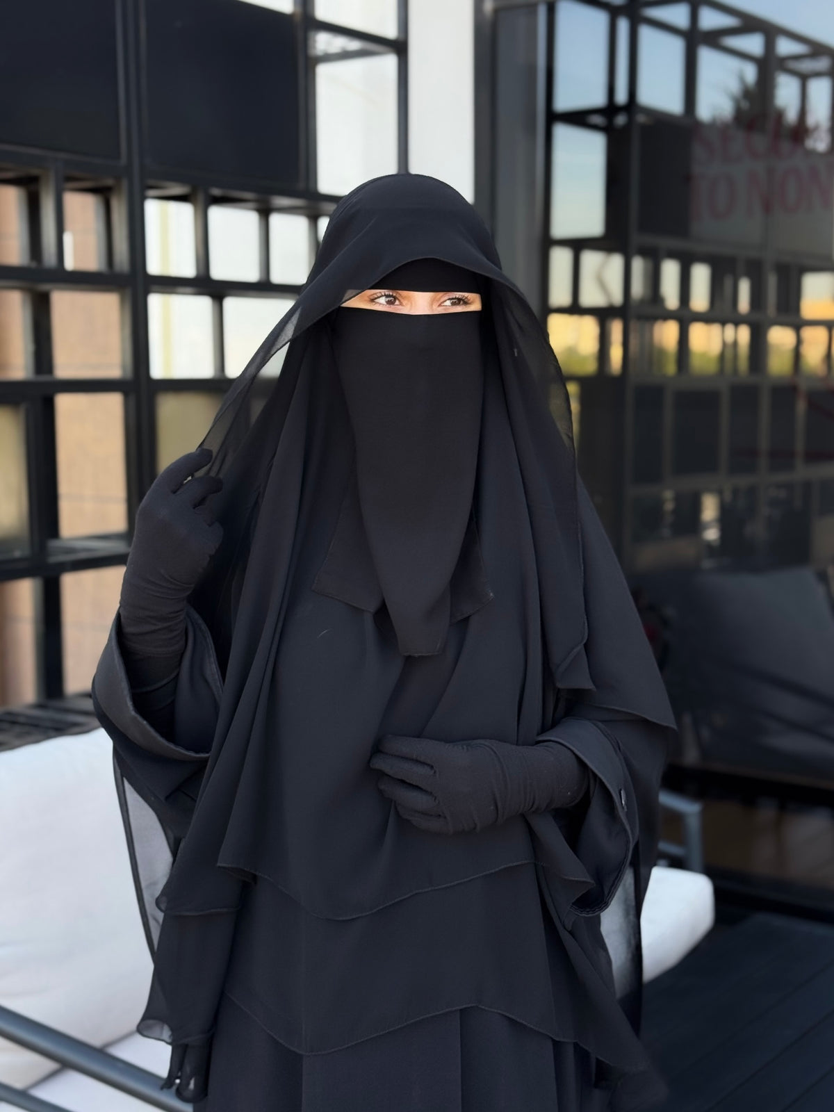 INDONISIAN TENDA KHIMAR & NIQAB SET - STRAIGHT CUT