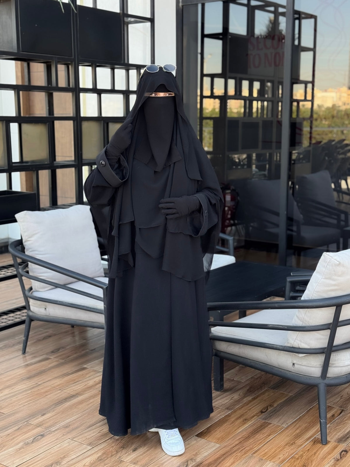 INDONISIAN TENDA KHIMAR & NIQAB SET - STRAIGHT CUT