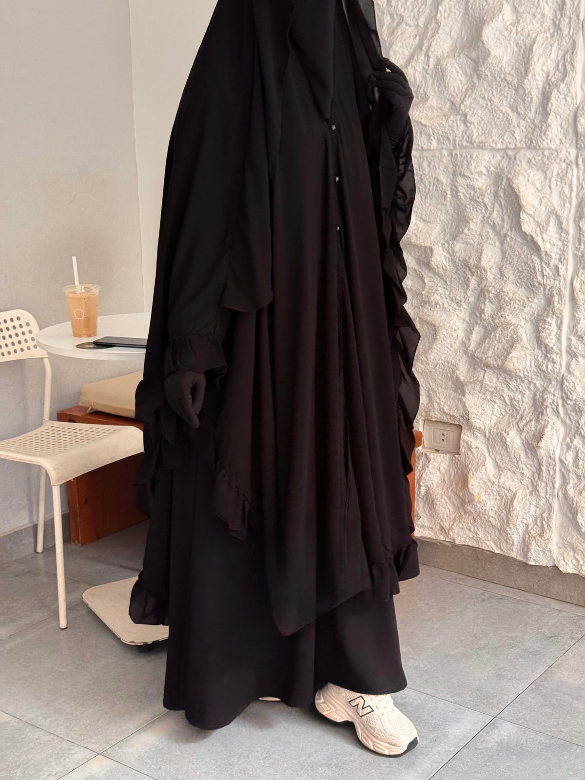 RUFFLED GHISHWA VEIL