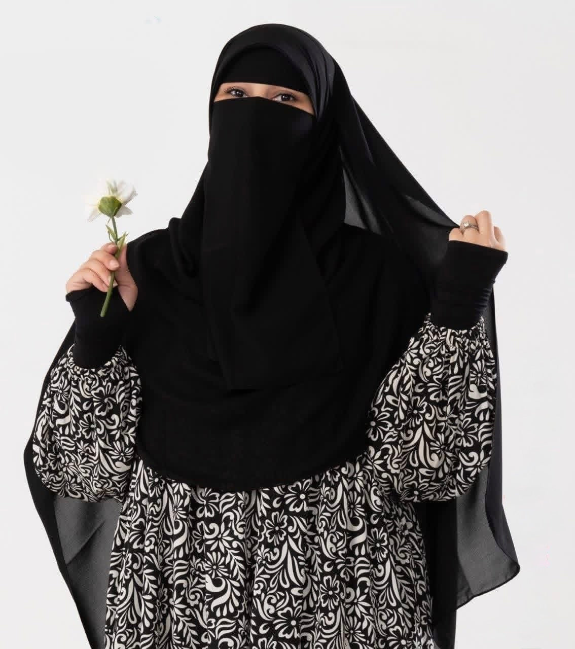 LONG HIJAB & MALAYSIAN NIQAB SET