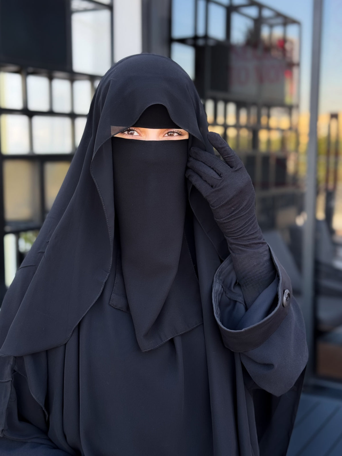 INDONISIAN TENDA KHIMAR & NIQAB SET - STRAIGHT CUT