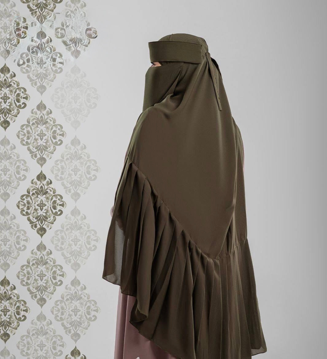 PLEATED HIJAB SET