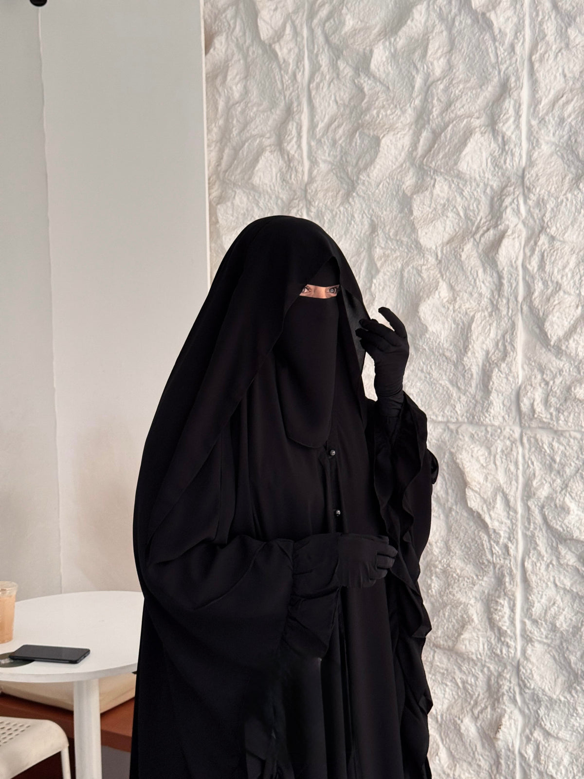RUFFLED GHISHWA VEIL