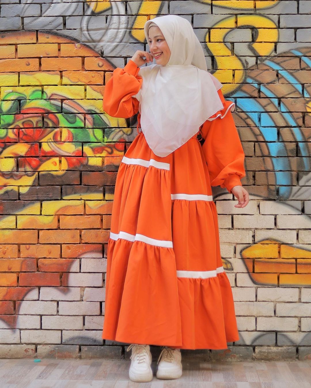 Anbar orange dress