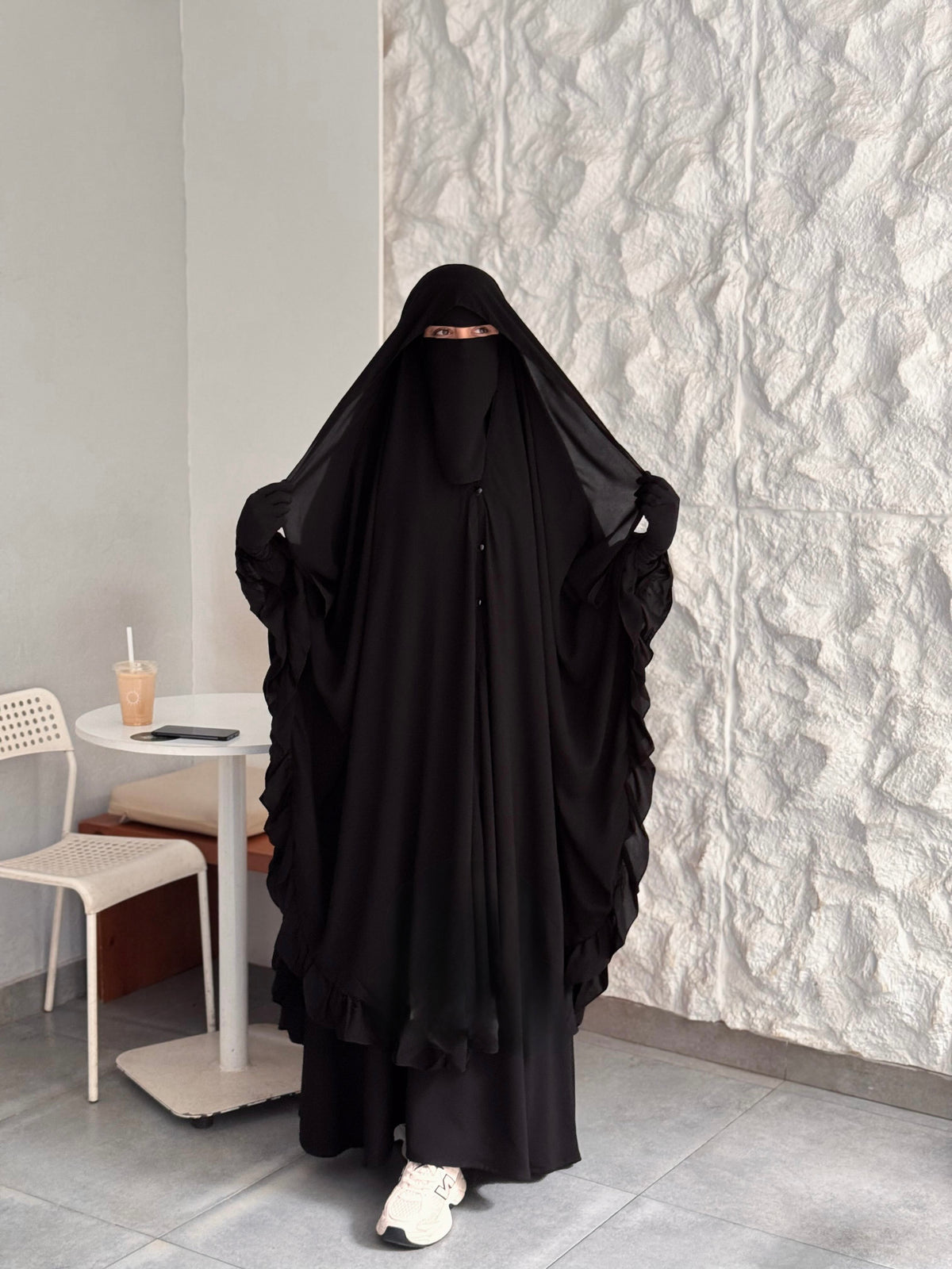 RUFFLED GHISHWA VEIL