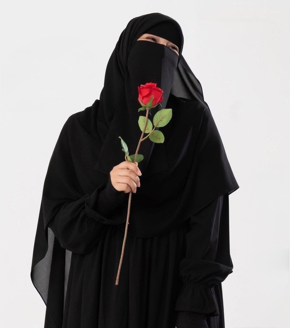 LONG HIJAB & MALAYSIAN NIQAB SET