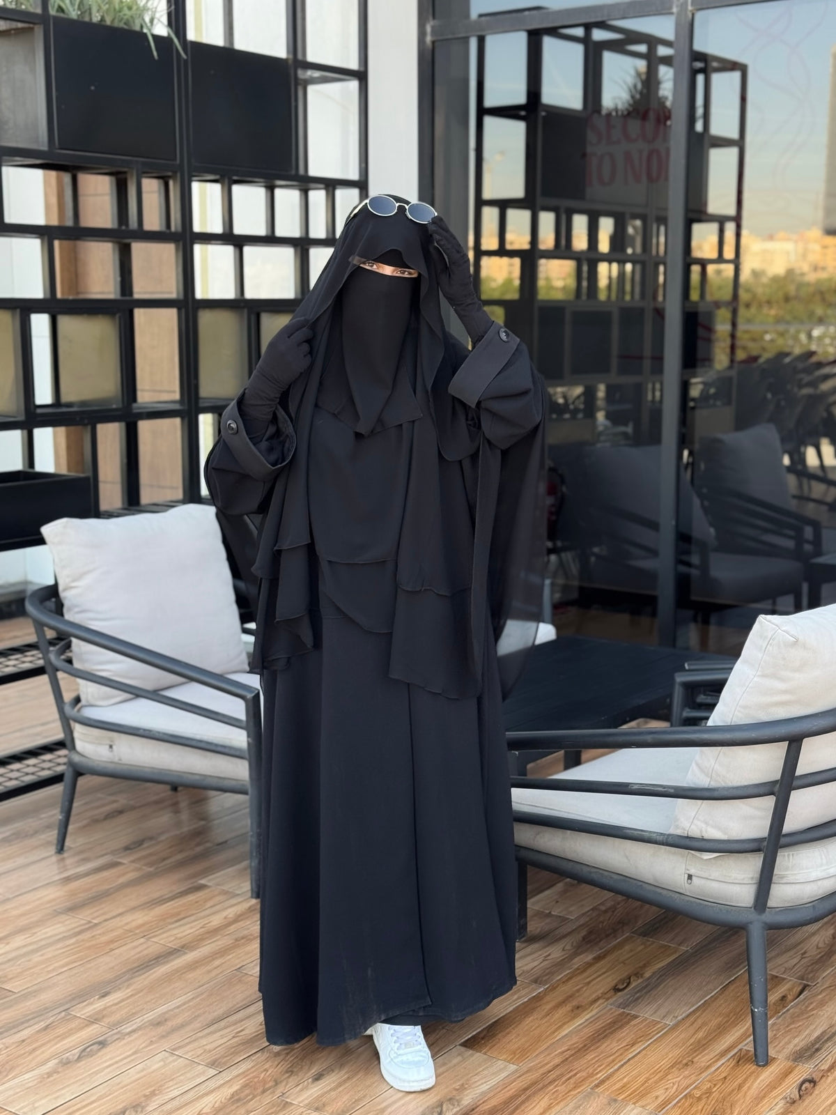 INDONISIAN TENDA KHIMAR & NIQAB SET - STRAIGHT CUT