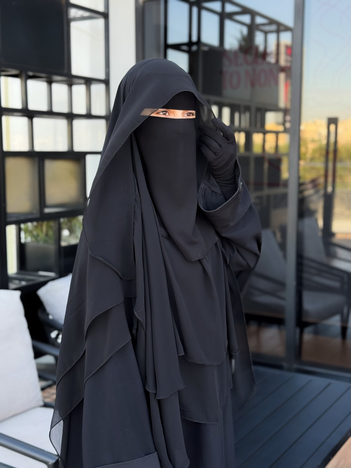 INDONISIAN TENDA KHIMAR & NIQAB SET - STRAIGHT CUT