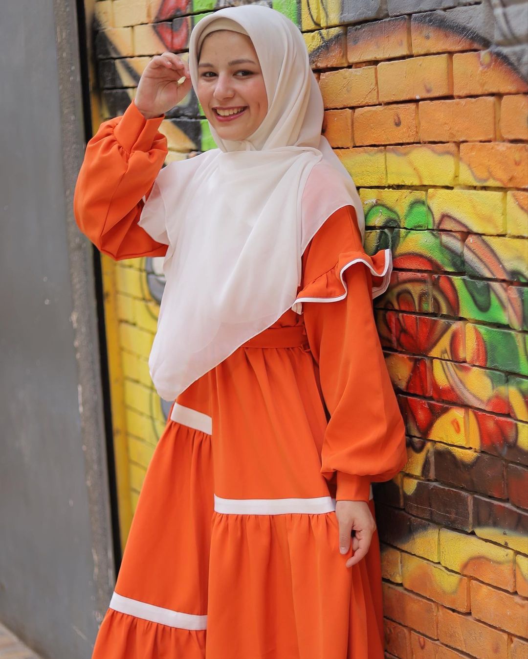 Anbar orange dress