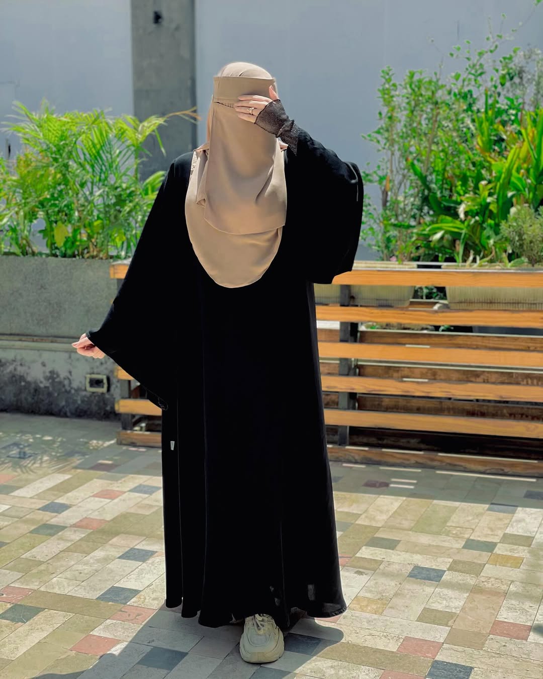 SAUDI NIQAB WITH RECTANGLE HIJAB