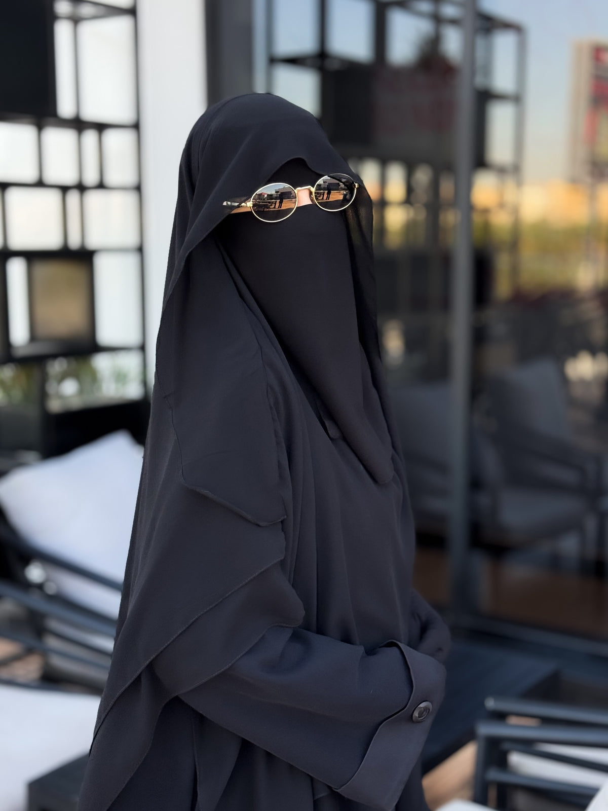 INDONISIAN TENDA KHIMAR & NIQAB SET - STRAIGHT CUT