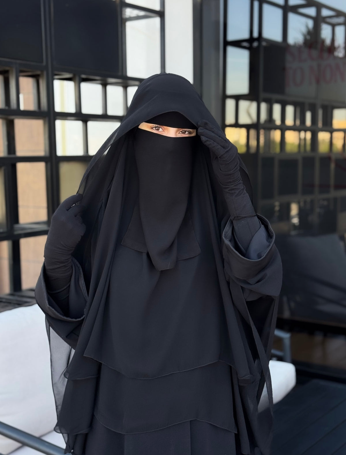 INDONISIAN TENDA KHIMAR & NIQAB SET - STRAIGHT CUT