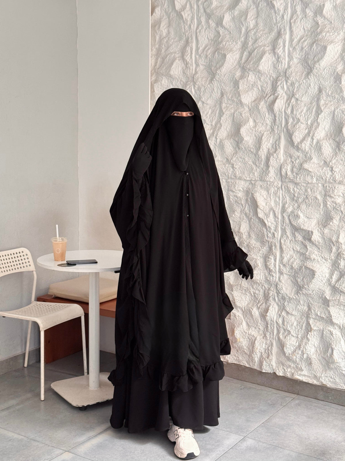 RUFFLED GHISHWA VEIL